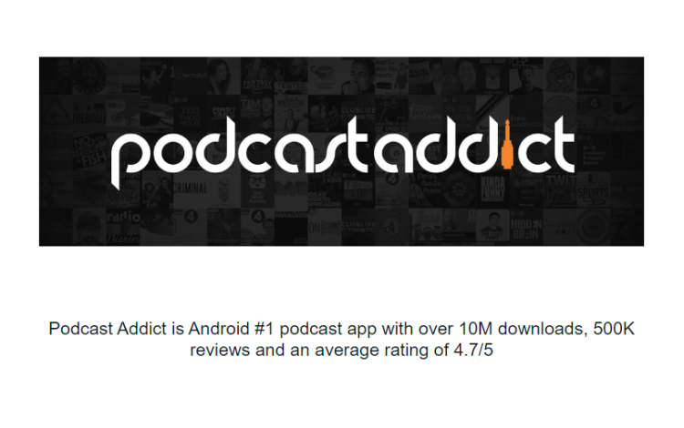 Podcast Addict as one of the best alternative to Rephonic