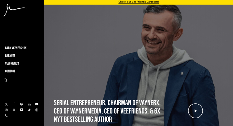 Gary Vaynerchuk, a serial entrepreneur and CEO, showcasing how to go on podcasts with energy to create impactful appearances