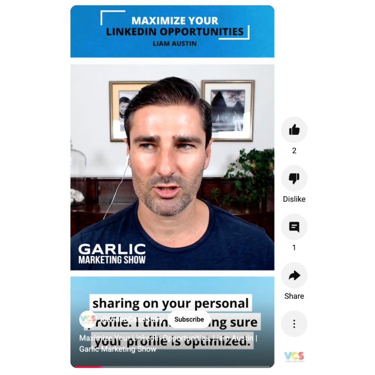 Liam Austin shares tips on how to leverage social media, specifically LinkedIn, to grow visibility on the Garlic Marketing Show.