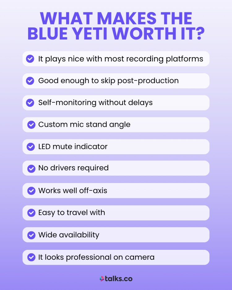 Top features that make the Blue Yeti worth it