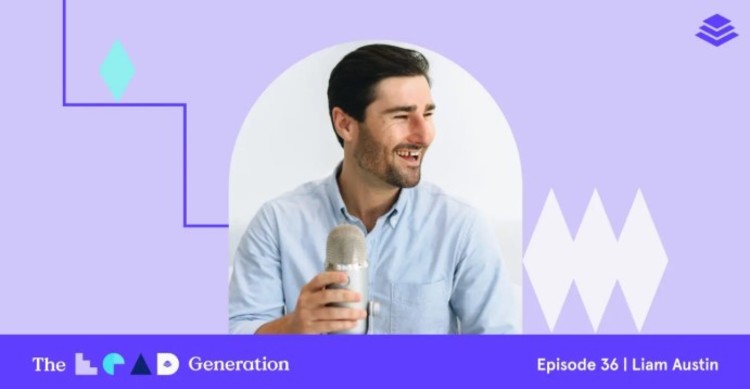 Liam Austin smiling during a podcast recording, sharing insights from a best interview experience