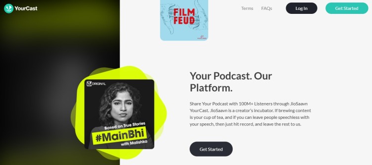Upload your first episode on JioSaavn using the YourCast podcast platform to share your show with new listeners.