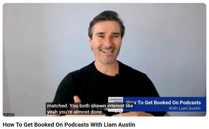 Liam Austin teaching how to speak in public through podcast guesting and interview opportunities