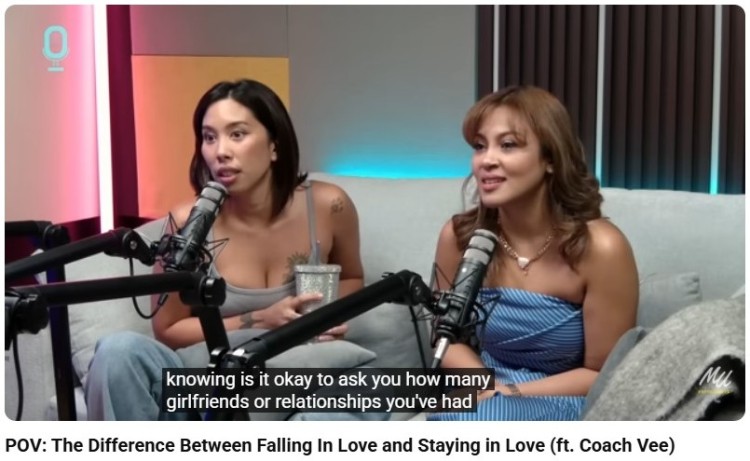 Podcast conversation between two women discussing relationships and seeking clarity through open questions