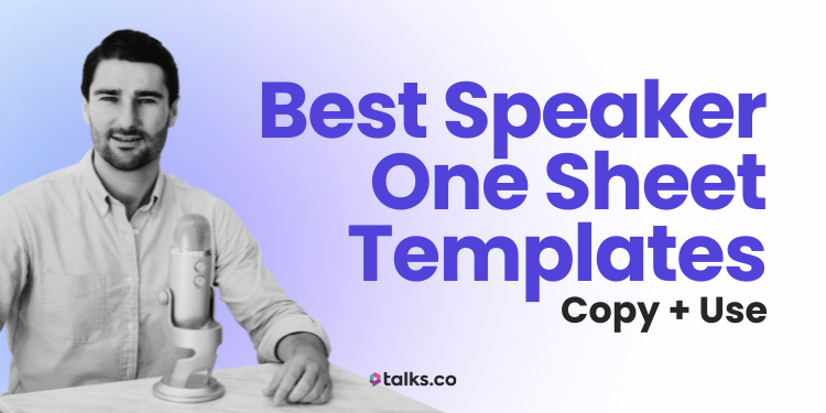 11 Best Speaker One Sheet Templates (Copy & Use) Examples + 2026 Guide