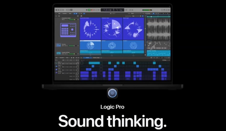 Logic Pro interface designed for music creation with advanced editing, sequencing, and sound design tools