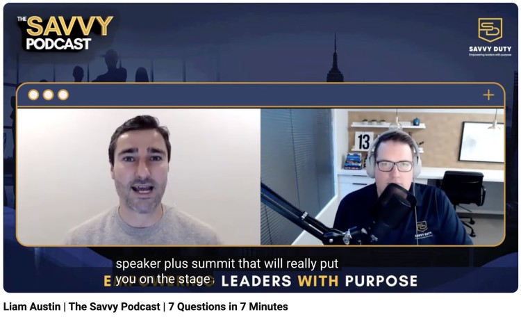 Podcast interview featuring a coach who is comfortable with speaking and sharing insights on building confidence and authority