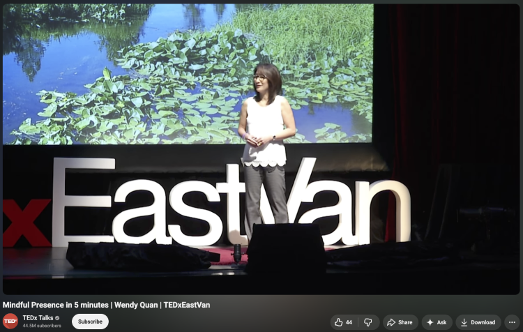 A TEDx speaker presenting on stage with a clear purpose of your speech.