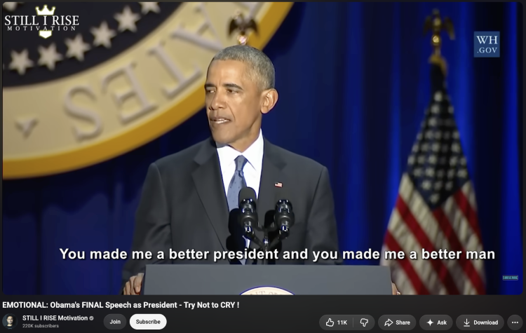 A heartfelt farewell speech delivered from a podium to an audience
